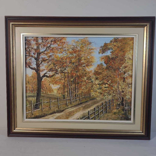 FALL LANDSCAPE OIL PAINTING