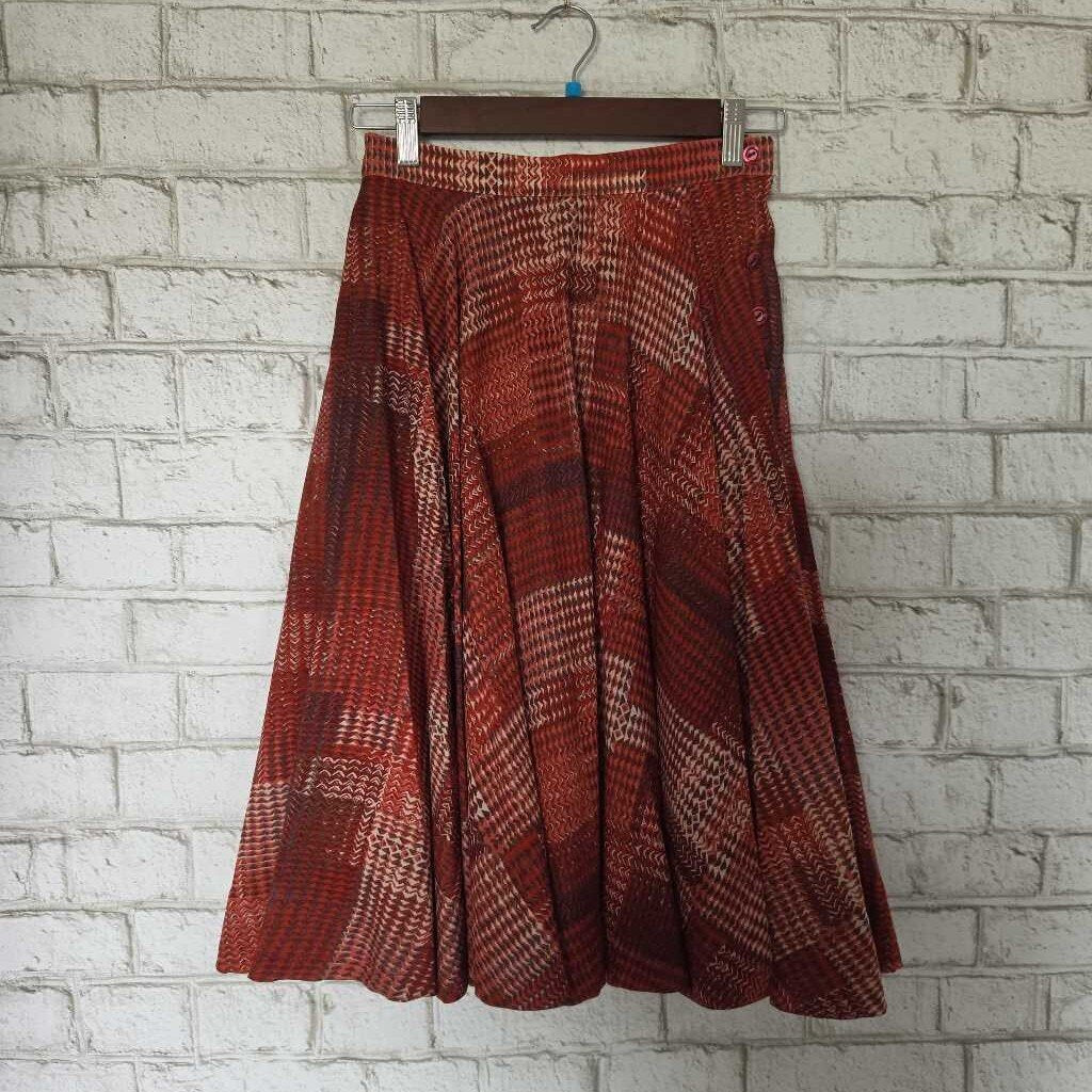 Vintage JAEGER Great Britain Wool Swing Skirt