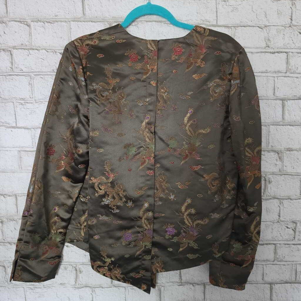 Handmade Chinese Silk Jacket Green