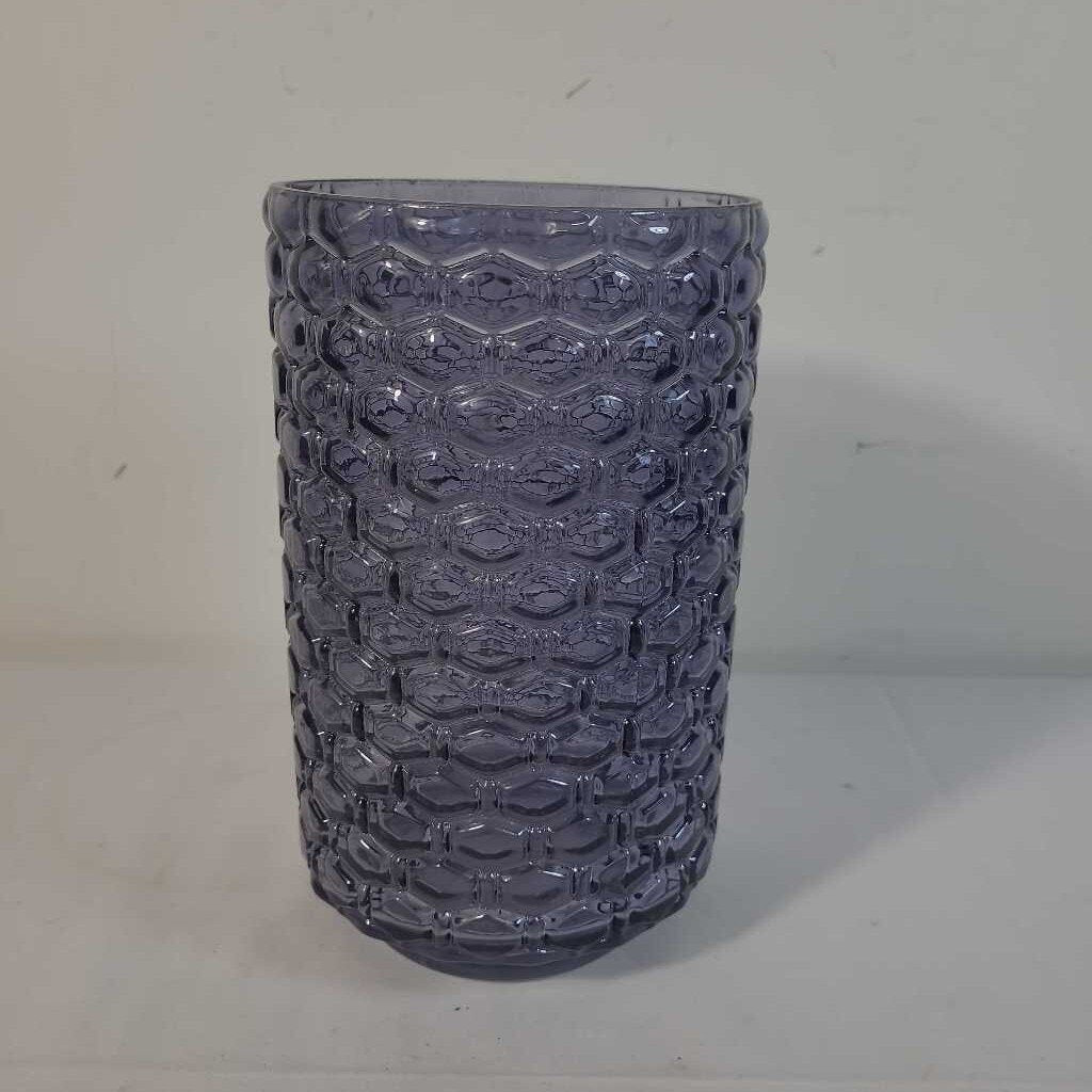BLUE GLASS VASE