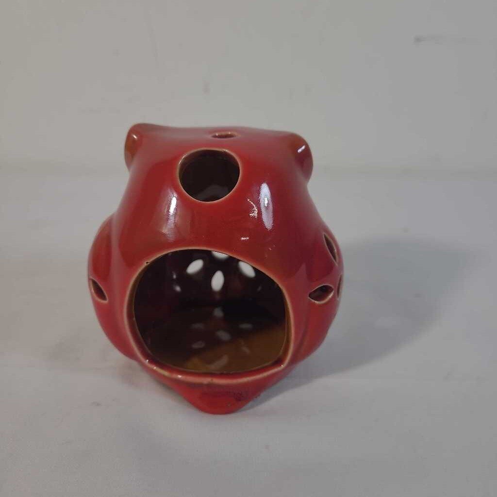 RED OWL TEALIGHT HOLDER