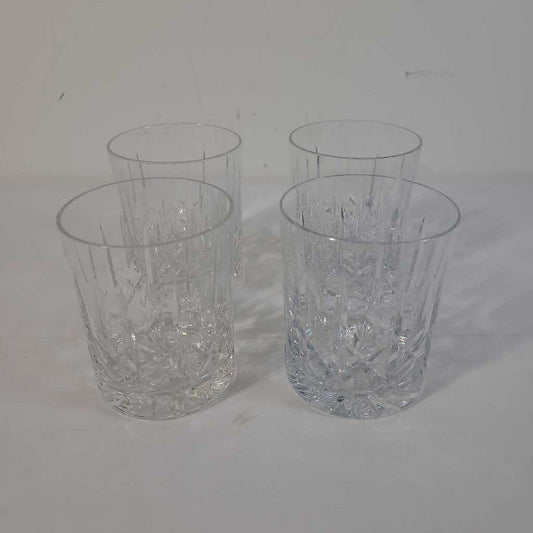 S/4 CROSS & OLIVE WHISKEY GLASSES