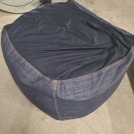 DENIM BEAN BAG POUF
