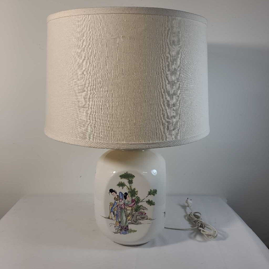 CERAMIC ASIAN TABLE LAMP