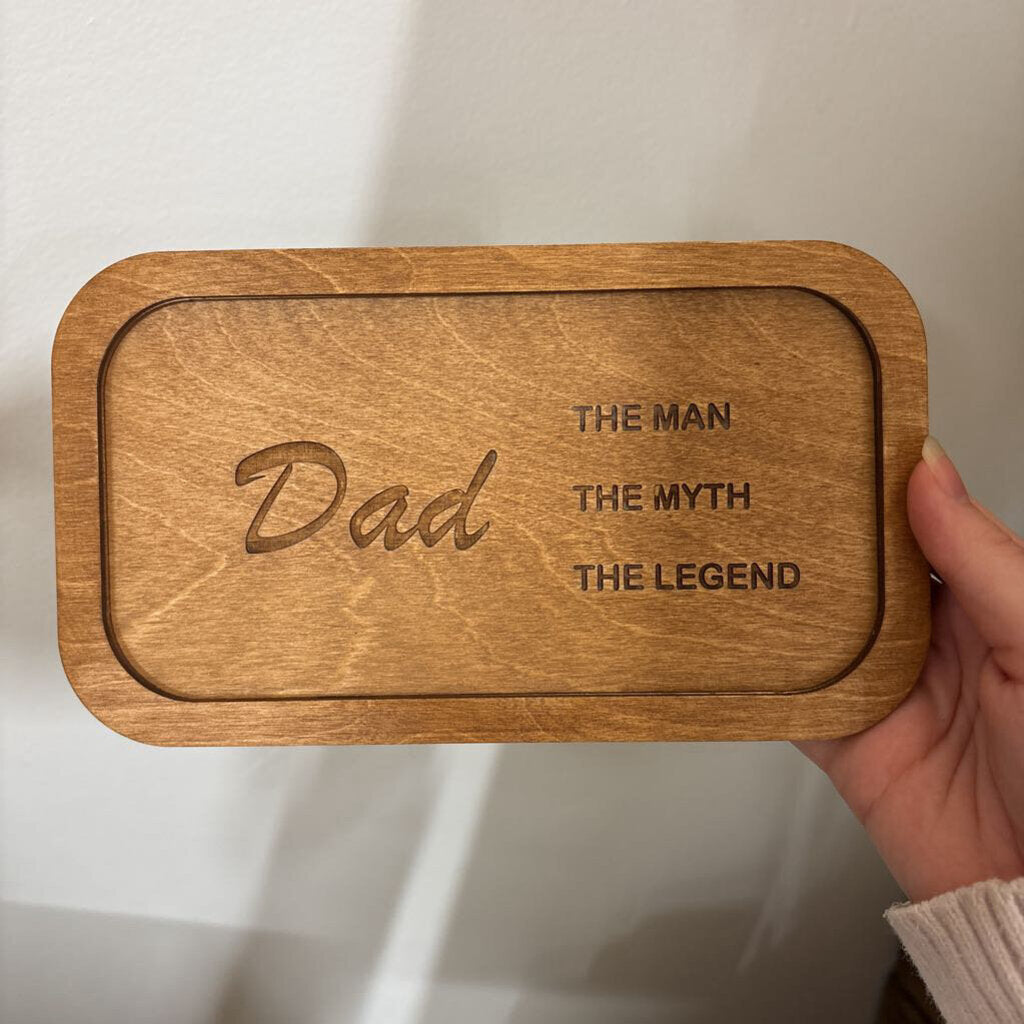 Key and pocket tray , dad the man...