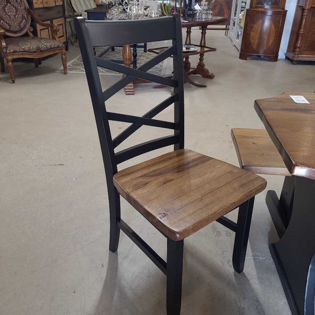 NEWLY MADE HARVEST TABLE W/4 CHAIRS & BENCH