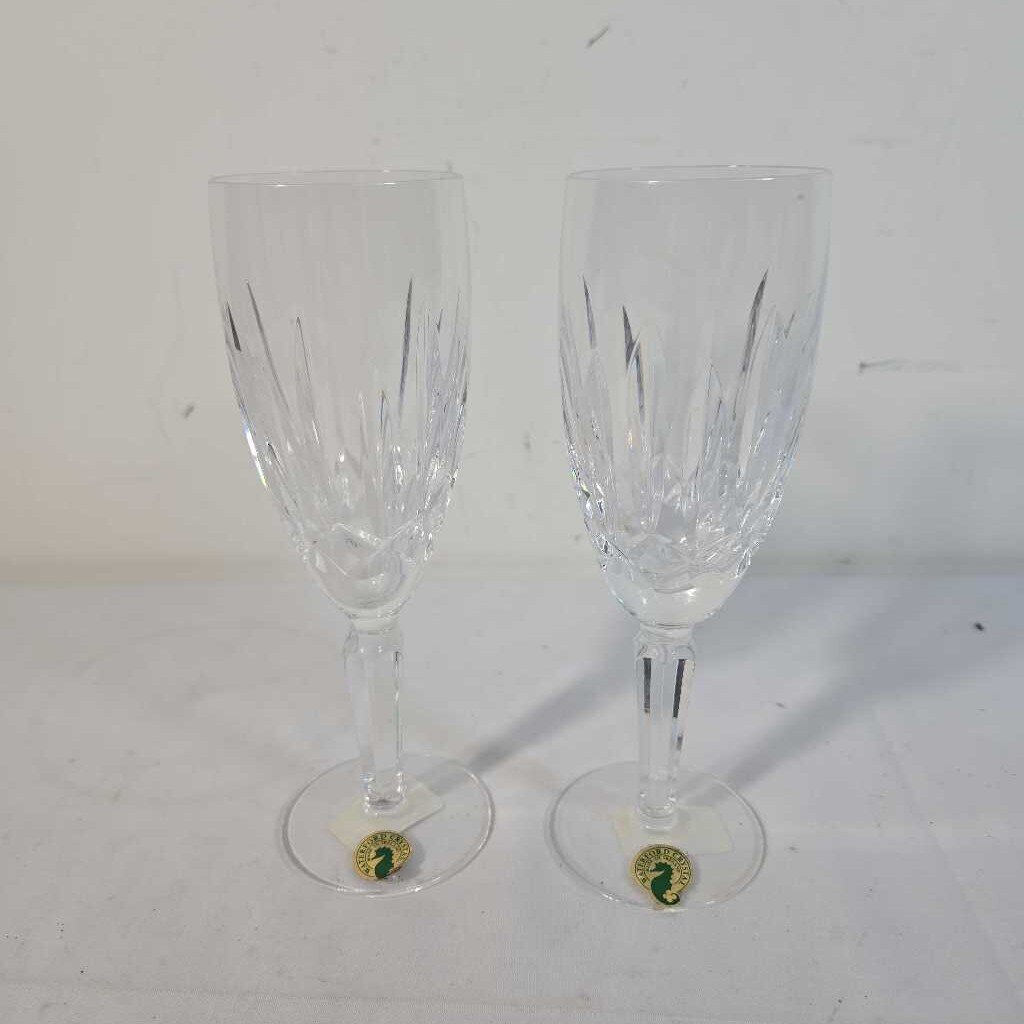 PR WATERFORD CRYSTAL KILDARE CHAMPAGNE GLASSES