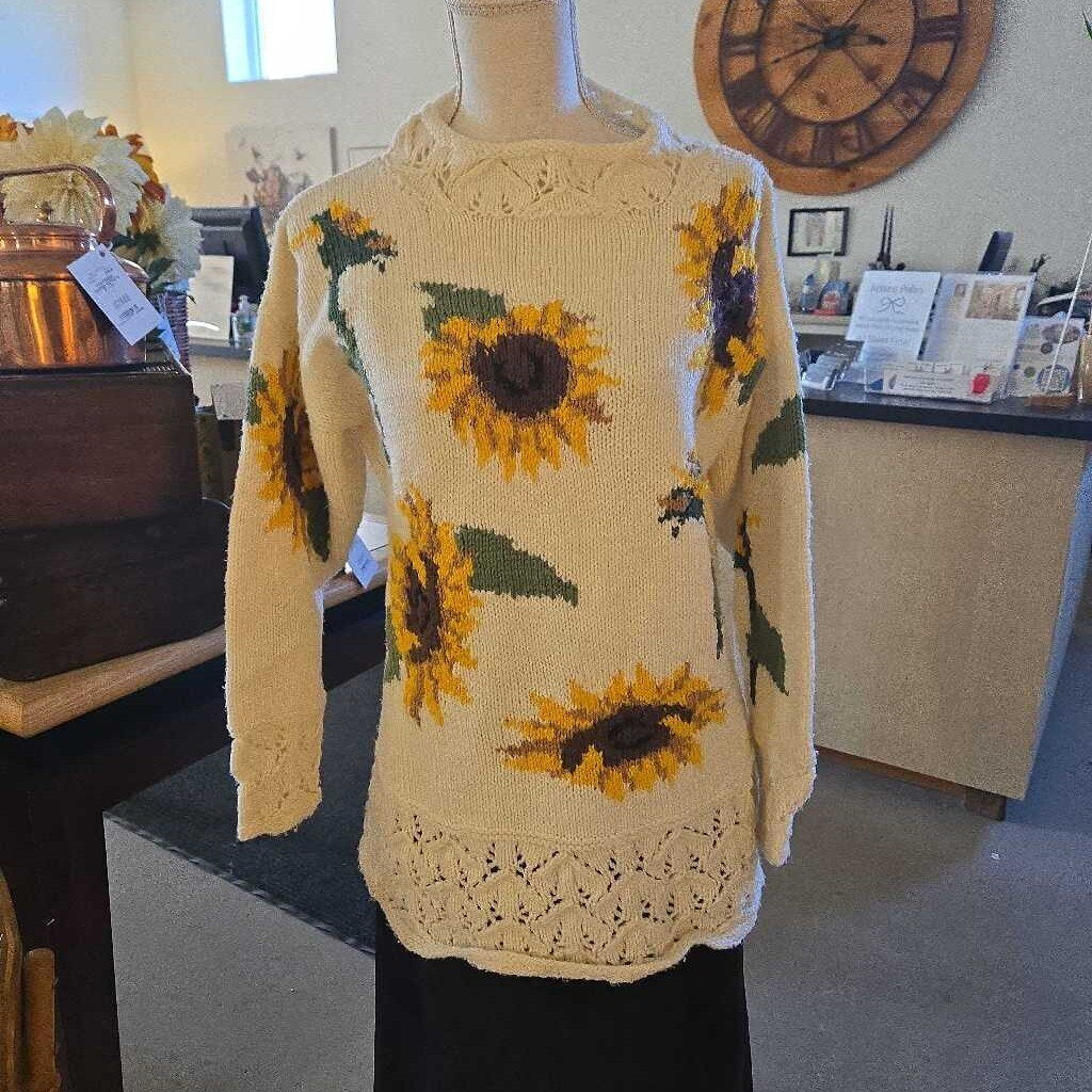 HANDKNIT SUNFLOWER SWEATER