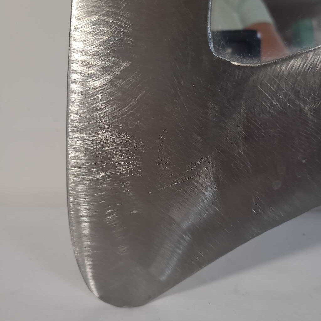 BRUSHED METAL ABSTRACT MIRROR