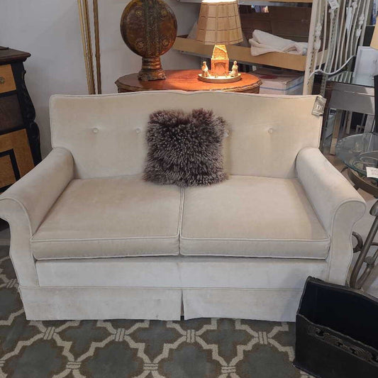 CREAM LOVESEAT HIDE-A-BED