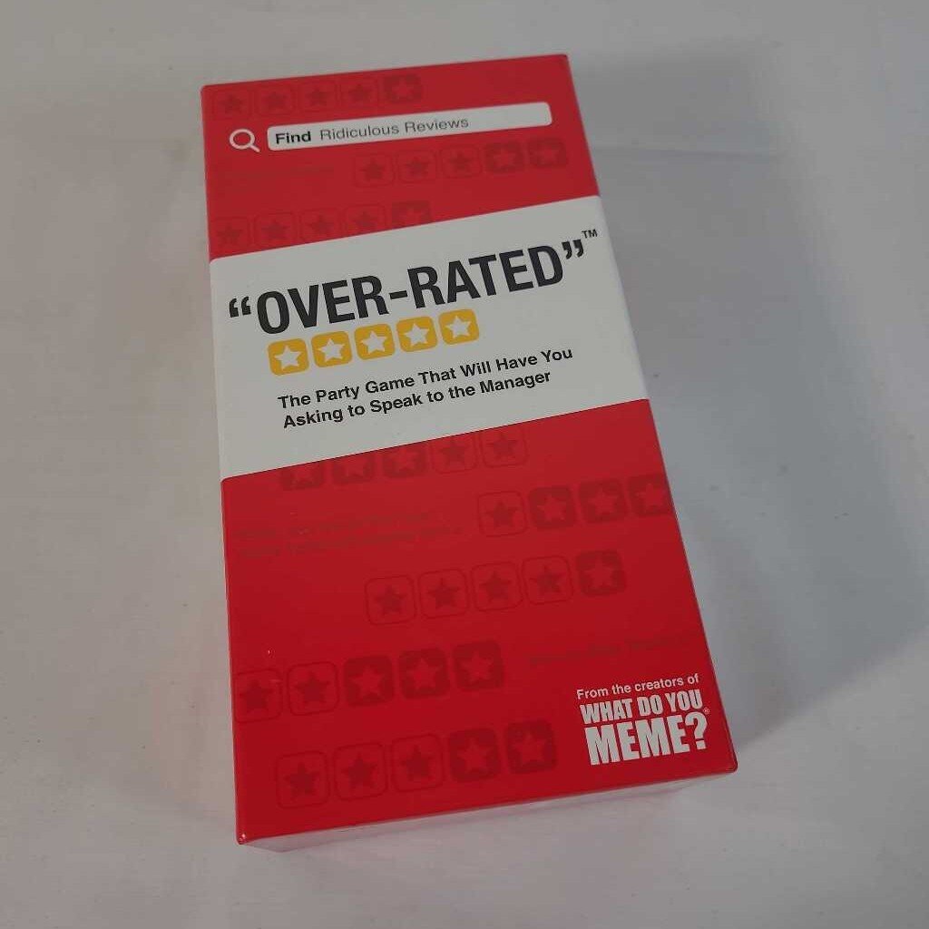 OVER-RATED GAME