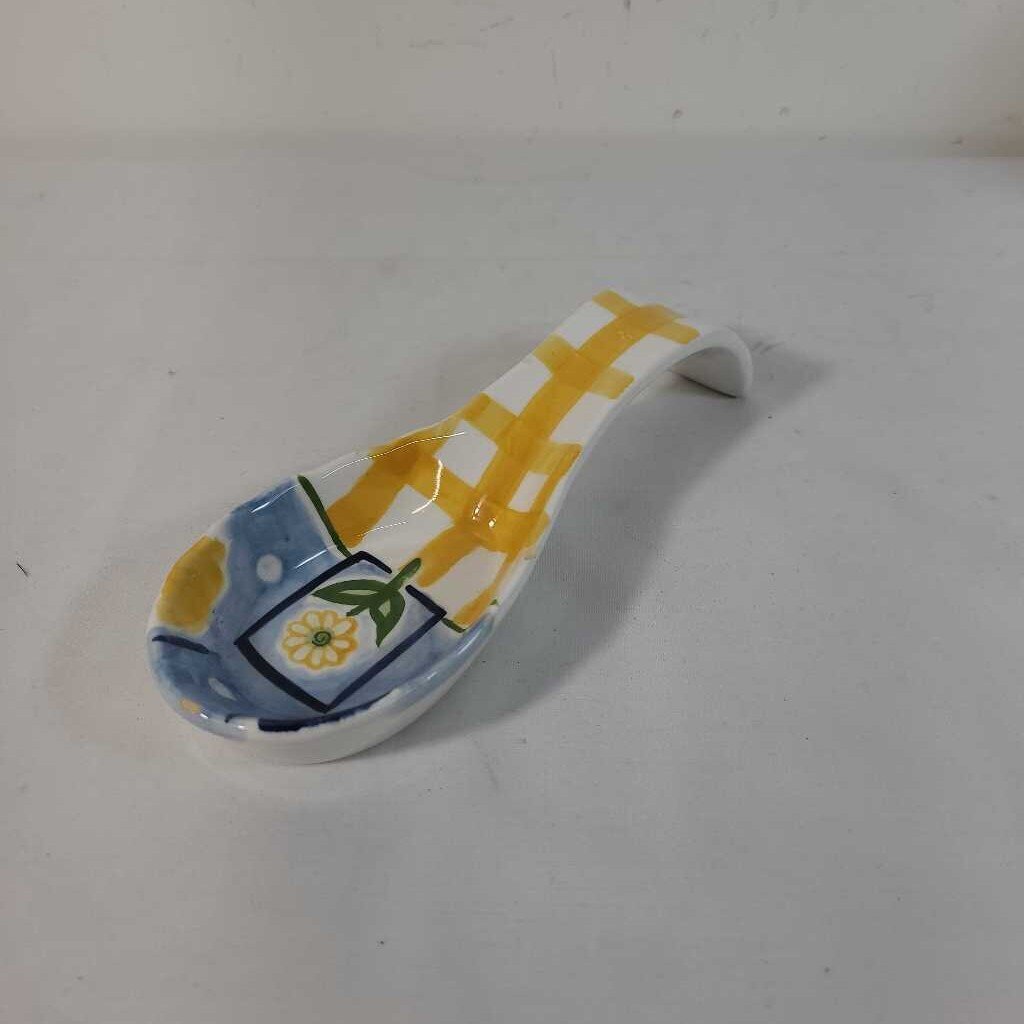 BLUE & YELLOW SPOON REST
