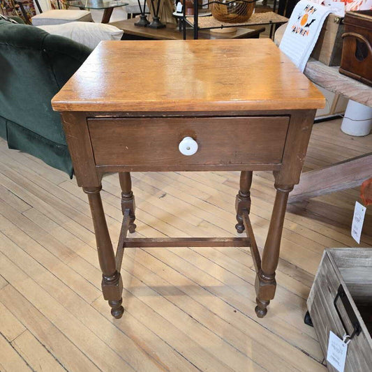 PRIMATIVE ACCENT TABLE W/ DRAWER