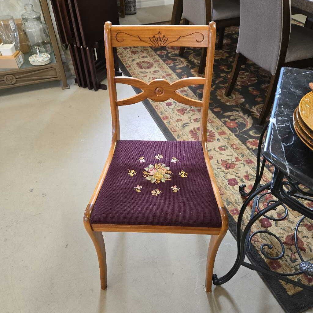 NEEDLE POINT CHAIR