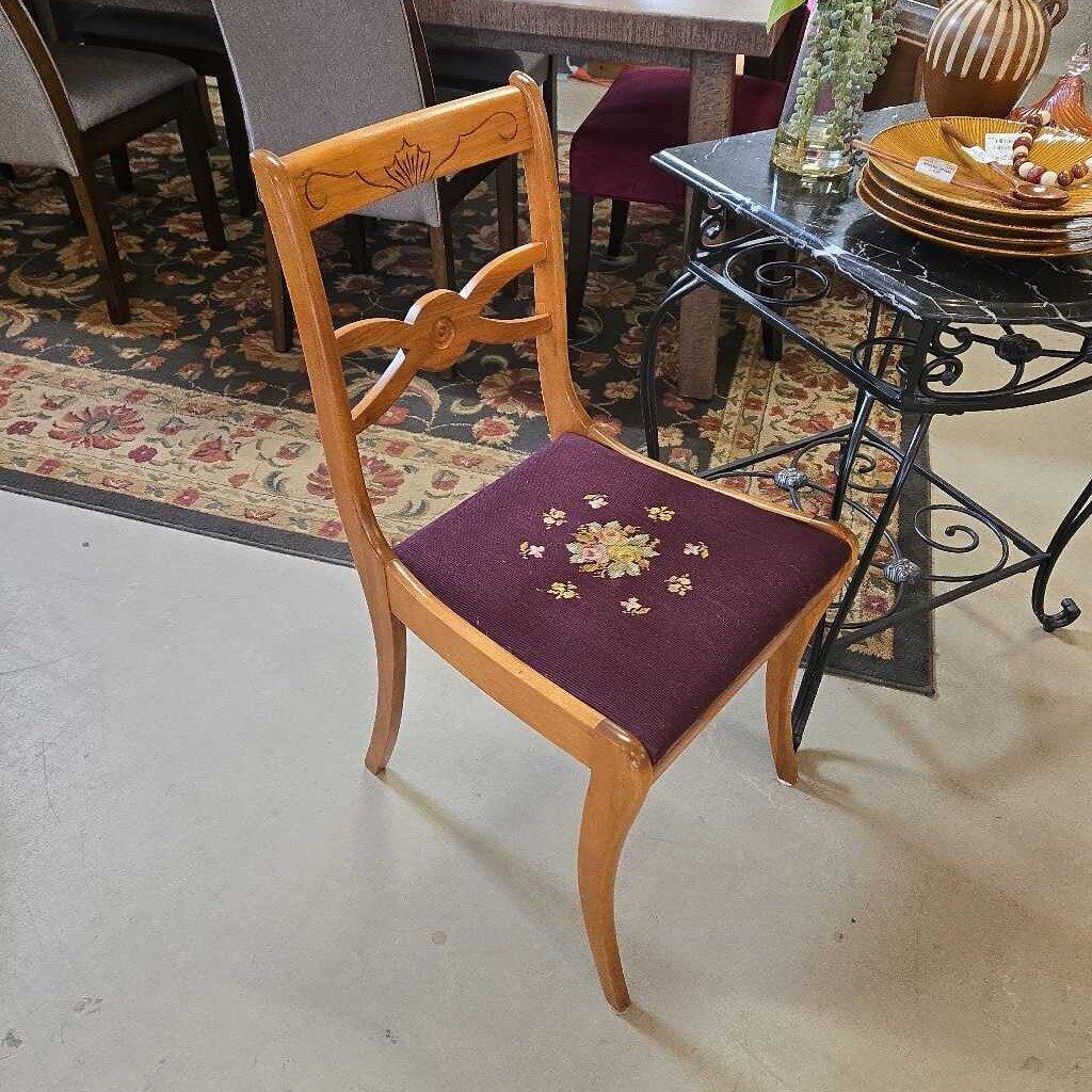 NEEDLE POINT CHAIR