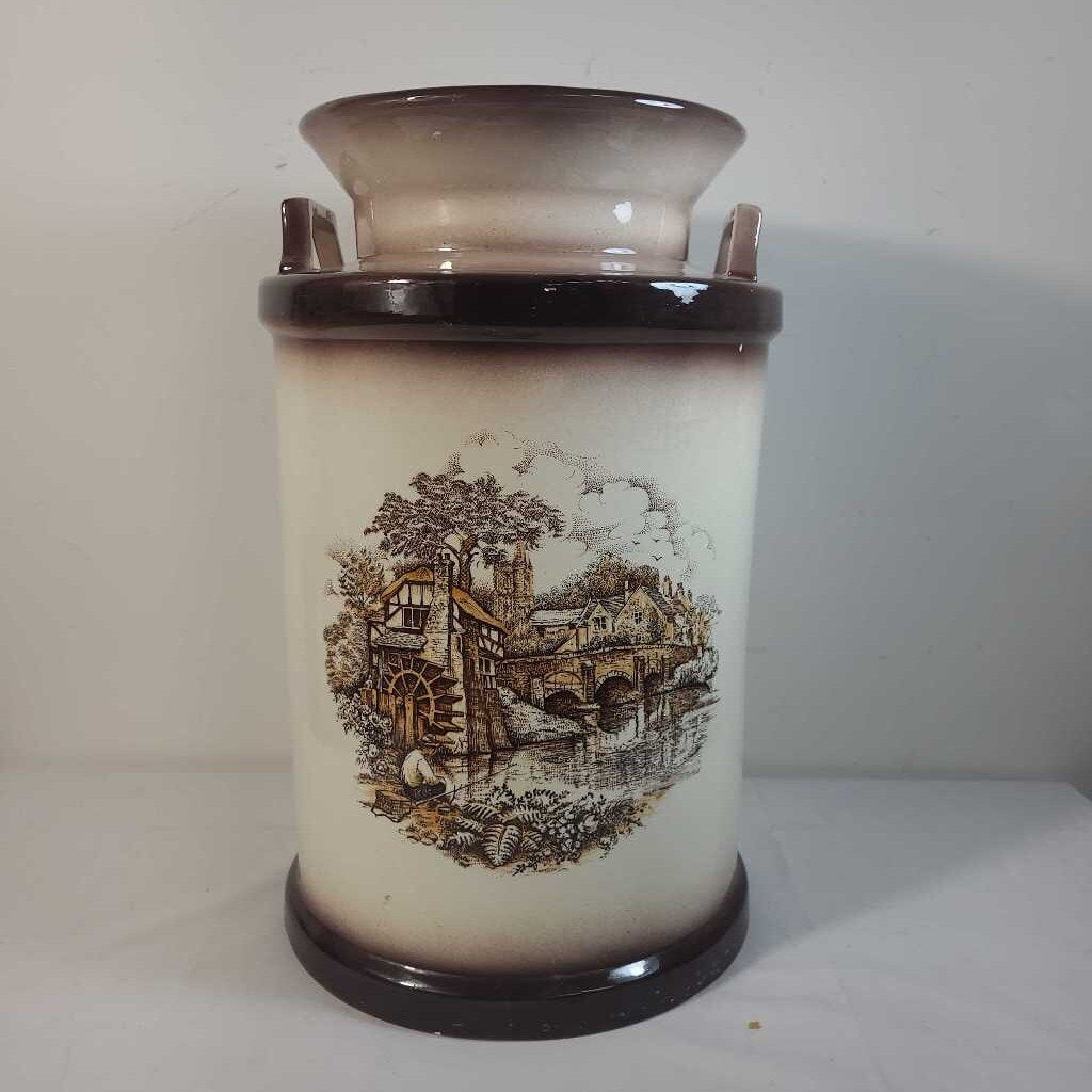 CERAMIC MILK JUG FLOOR VASE