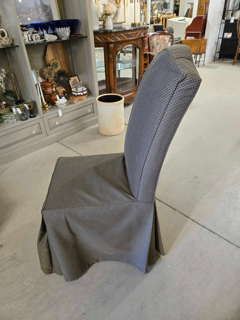 S/6 SLIP COVER DINING CHAIRS