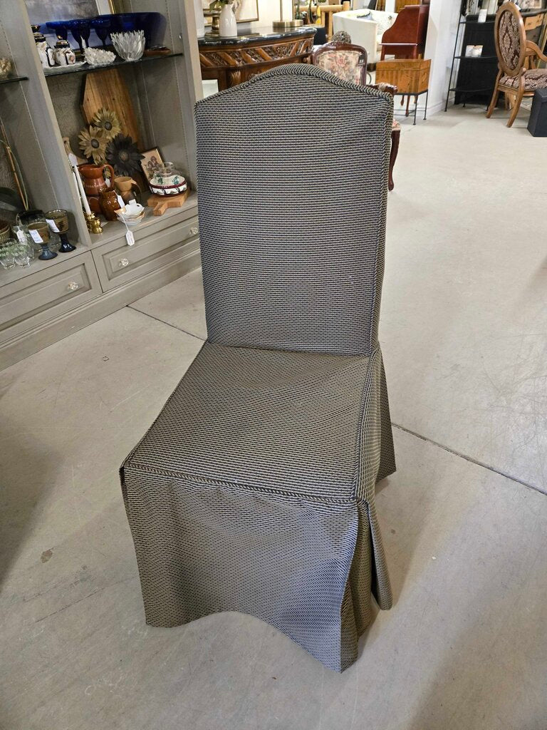 S/6 SLIP COVER DINING CHAIRS