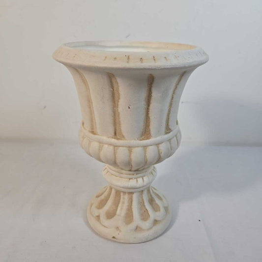 2 TONE OFF WHITE URN
