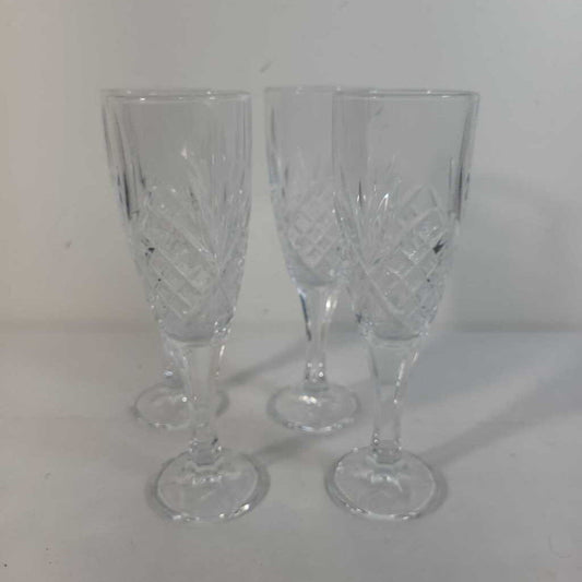 S/4 WINE/CHAMPAGNE GLASSES