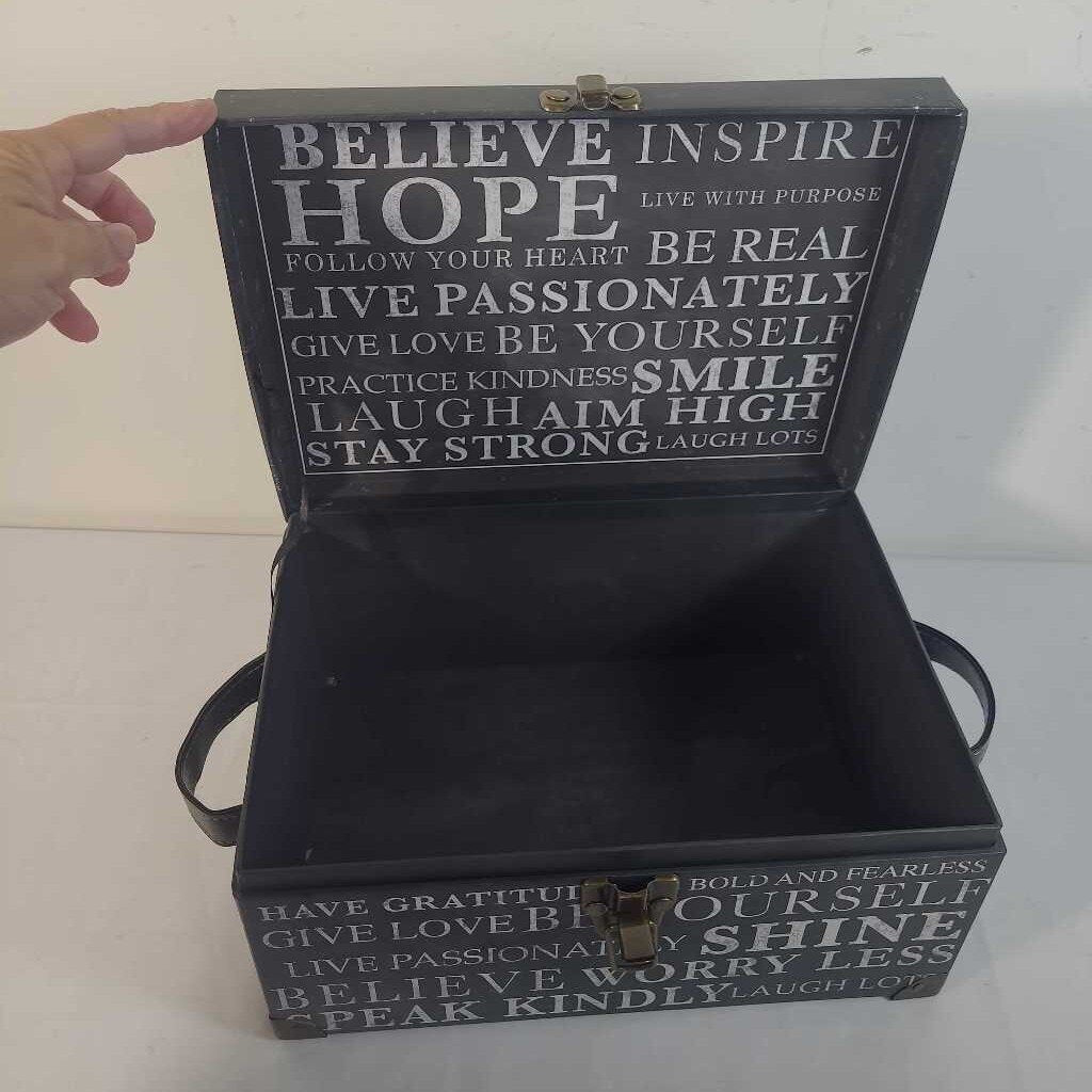 INSPIRATIONAL WORDS LIDDED BOX