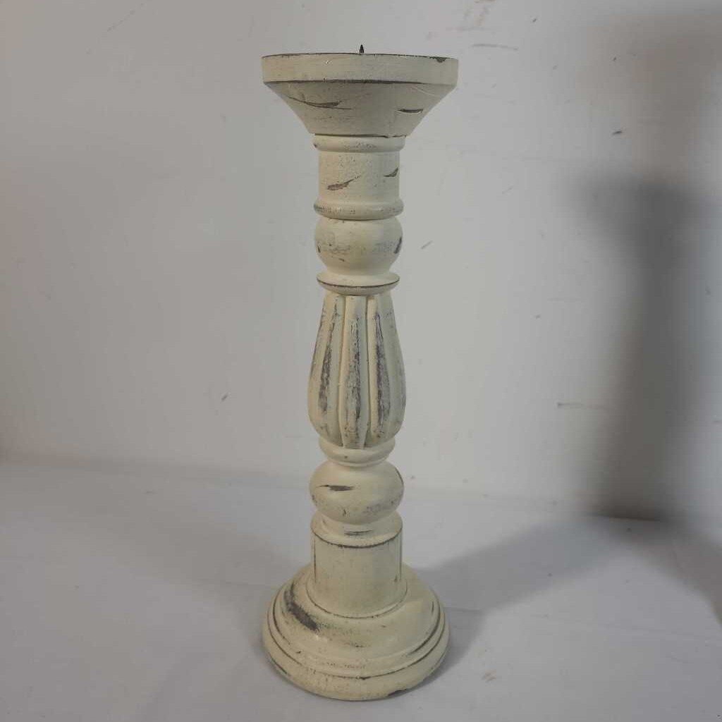 14" DISTRESSED CANDLESTICK