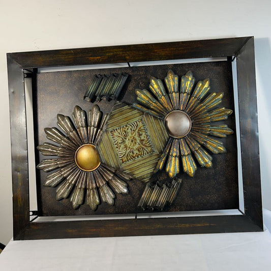 METAL FLOWER WALL ART
