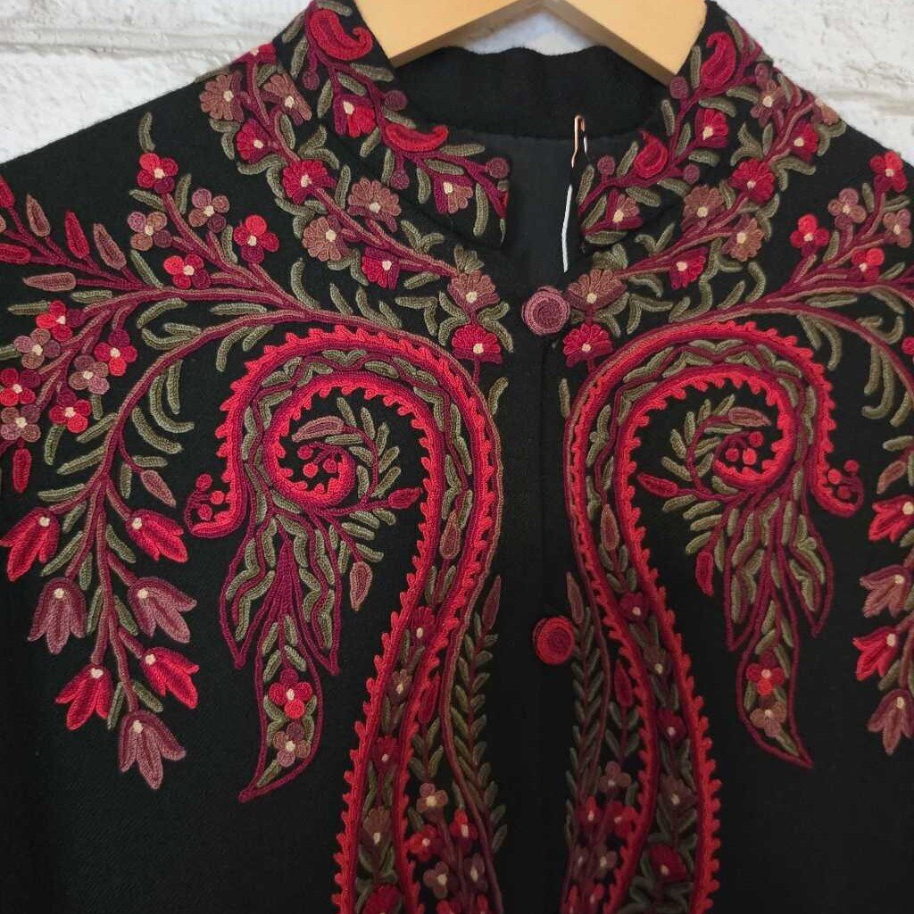 Vintage WANI Handmade Marino Wool Embroidered Jacket