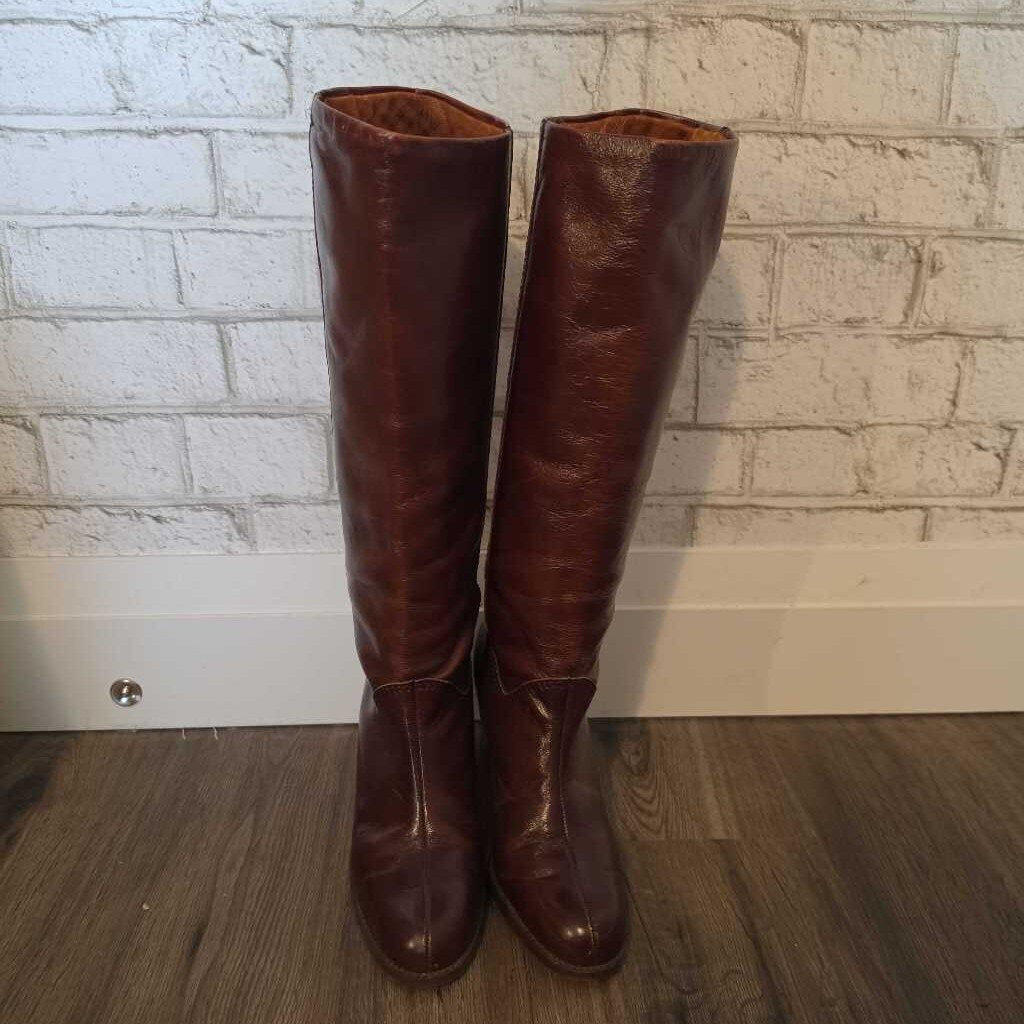 Vintage SALAMANDER Germany Tall Brown Leather Boots SZ 6