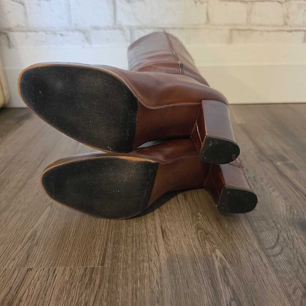 Vintage SALAMANDER Germany Tall Brown Leather Boots SZ 6
