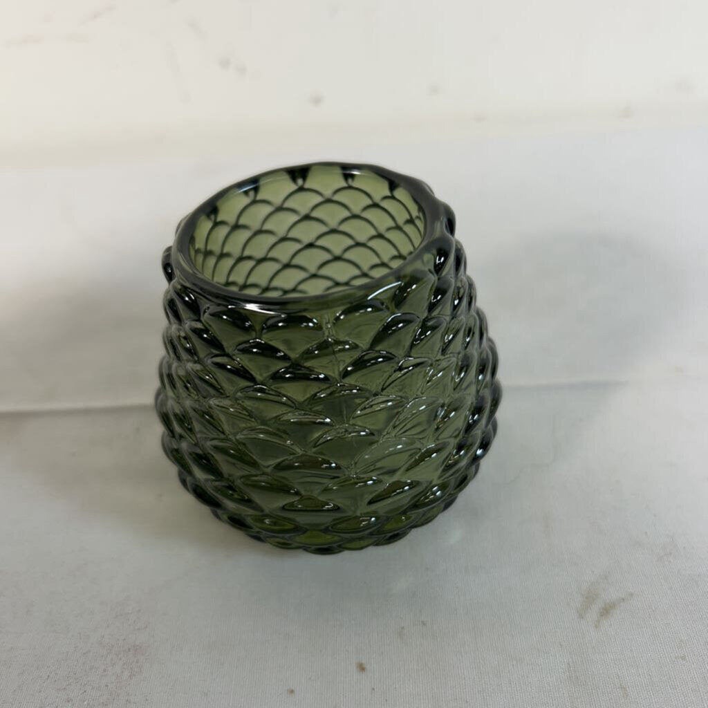 SM GLASS PINECONE - GREEN