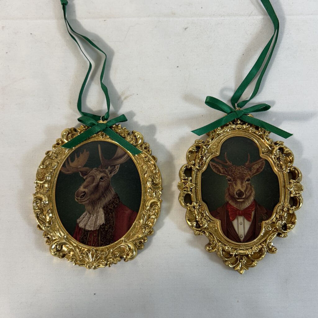 STAG/MOOSE PORTRAIT ORNAMENT
