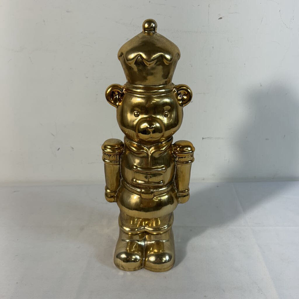 11.5" GOLD SOLDIER BEAR