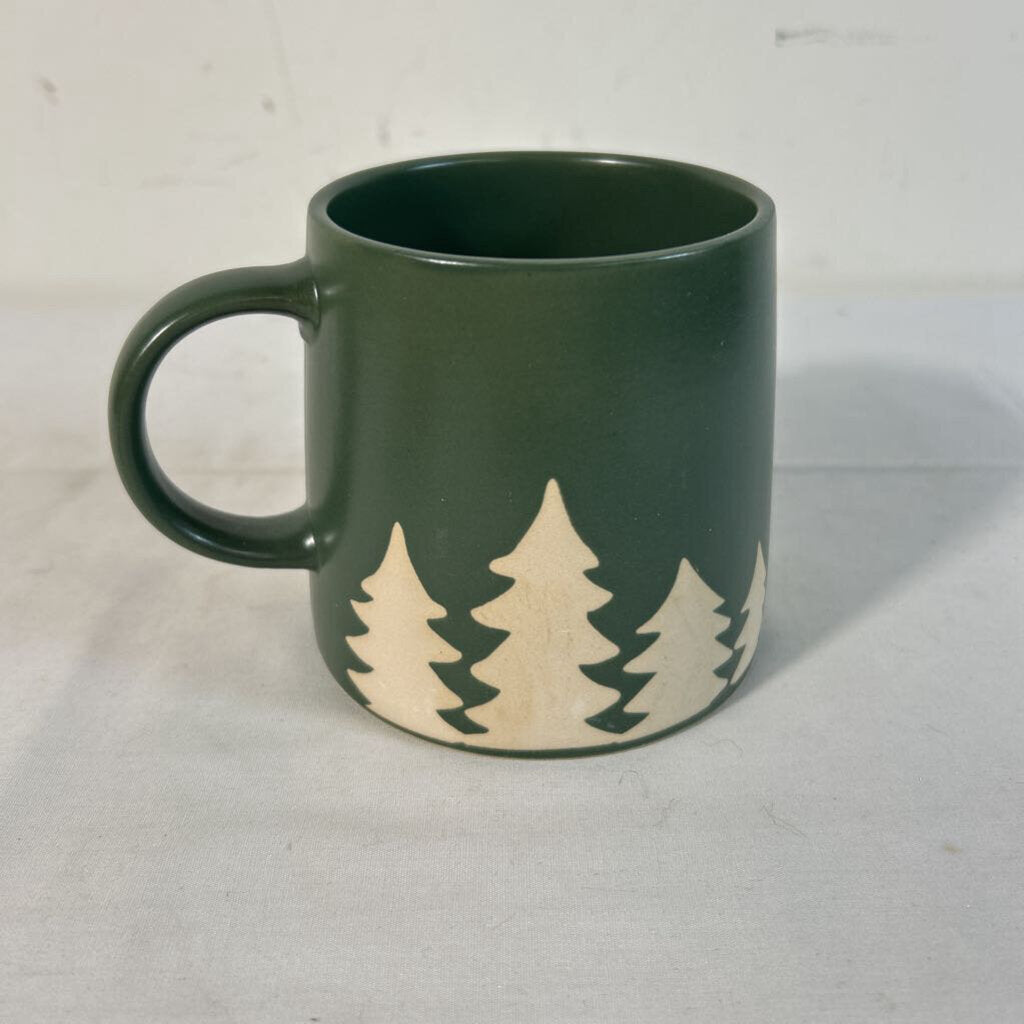 GREEN MUG - TREES