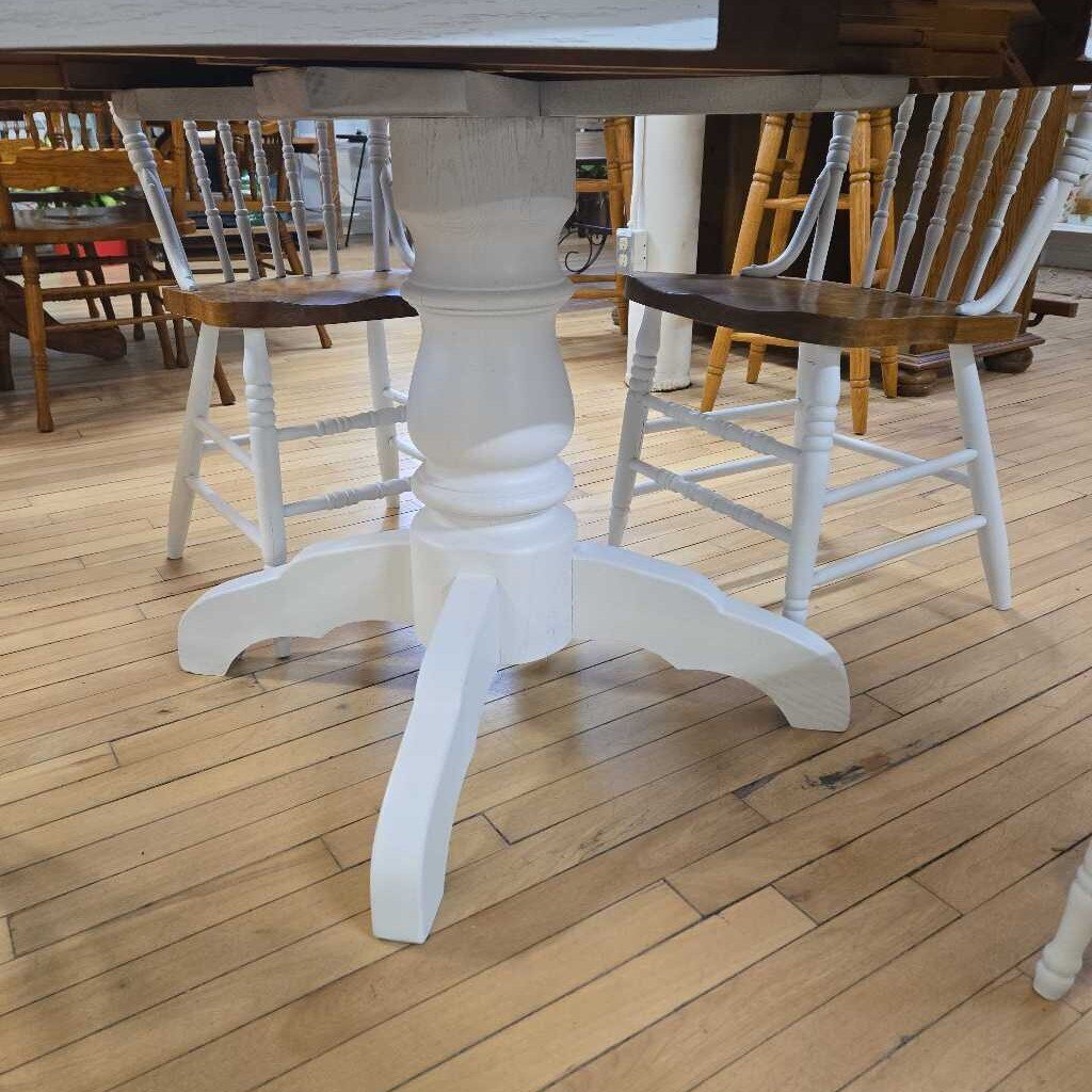 NEWLY REFINISHED DINING TABLE + 4 CHAIRS