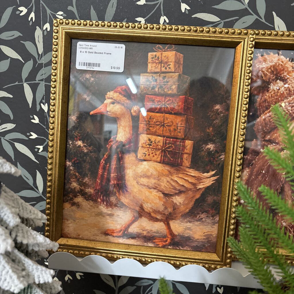 8 x 10 Gold Beaded Frame