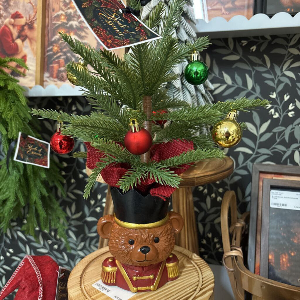 Hand Painted Christmas Bear Tree