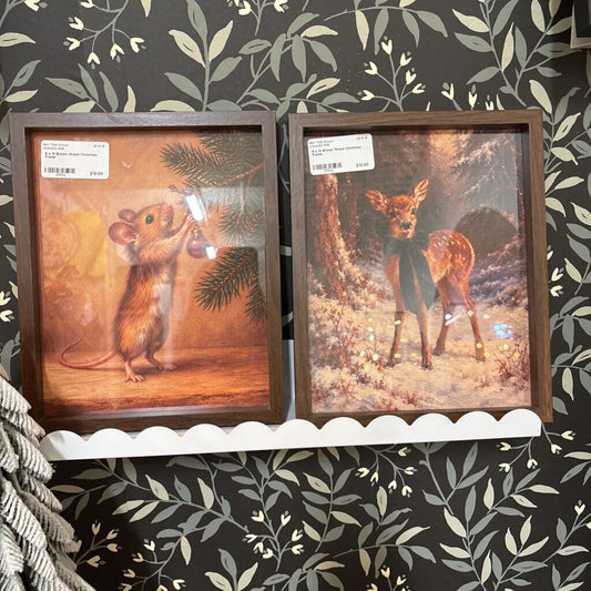 8 x 10 Brown Wood Christmas Frame