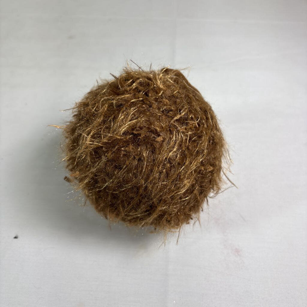 4" WOOL BALL - DARK BROWN