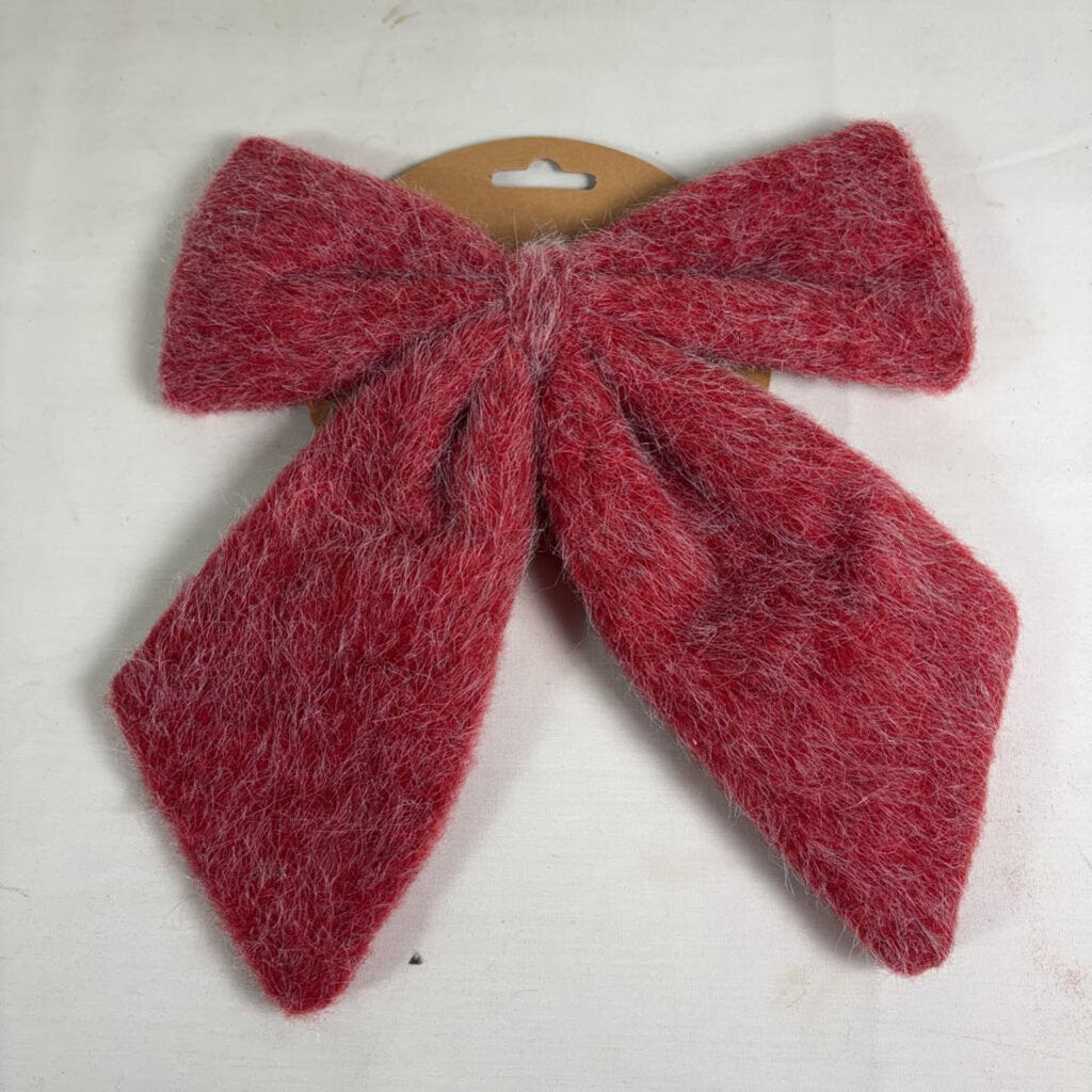 FELT BOW ORNAMENT - RED