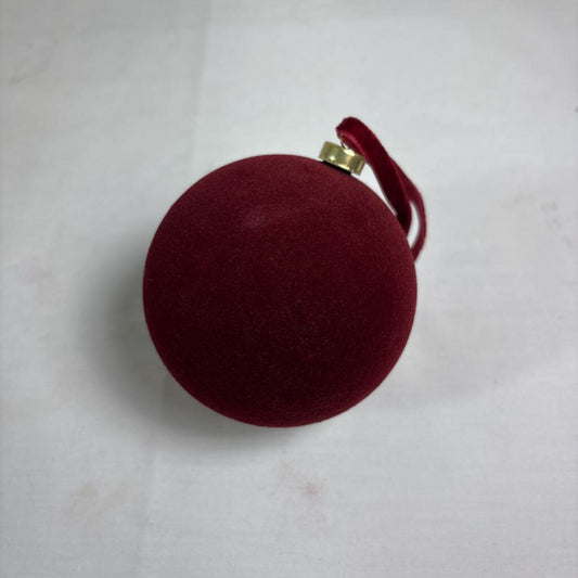 3" BALL ORNAMENT - BURGUNDY