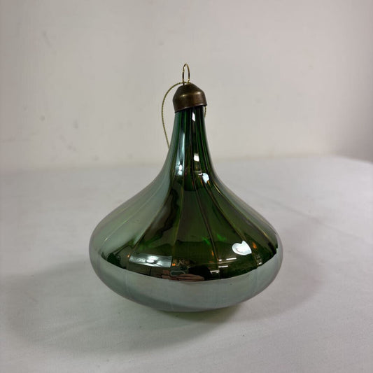 4" AQUA GREEN WATER DROP ORNAMENT