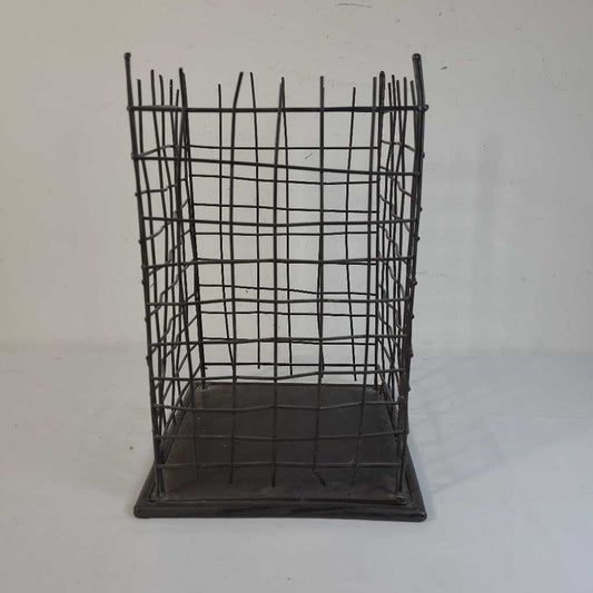 WOVEN WIRE CANDLE HOLDER