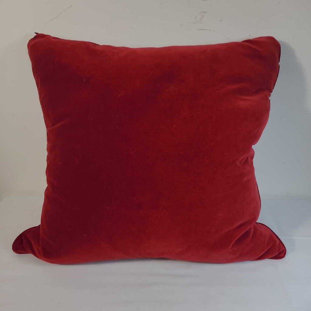 RED VELVET DOWN FILLED PILLOW