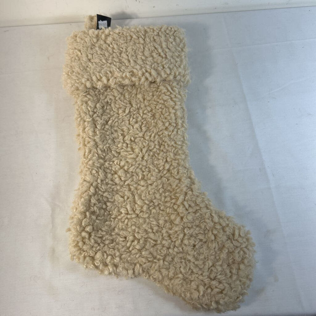DELUXE BOUCLE STOCKING - BEIGE