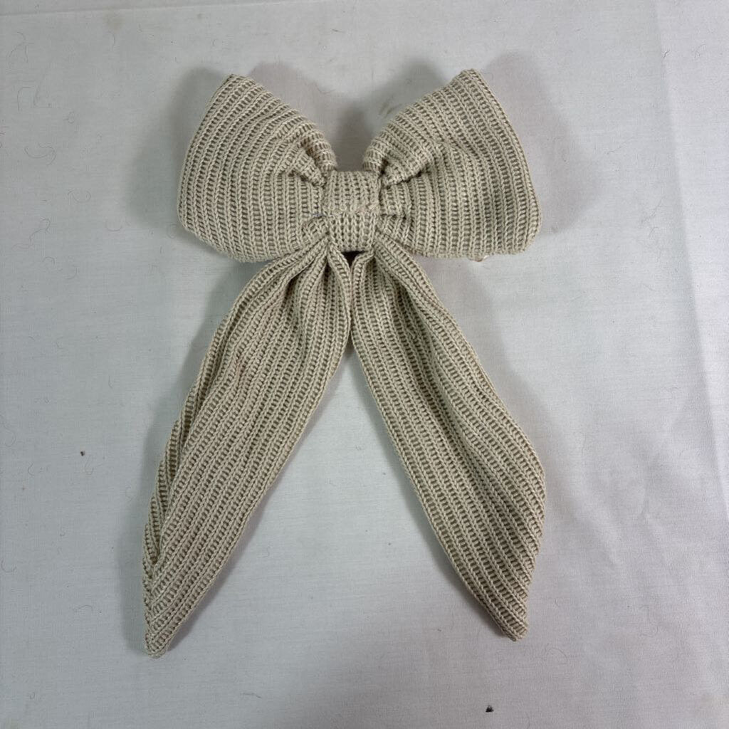 FABRIC BOW - BEIGE