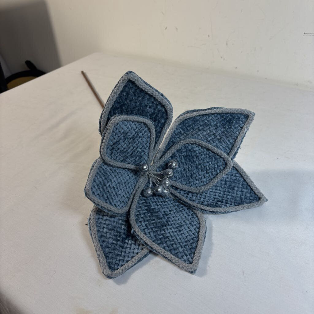 POINSETTIA STEM - DENIM BLUE