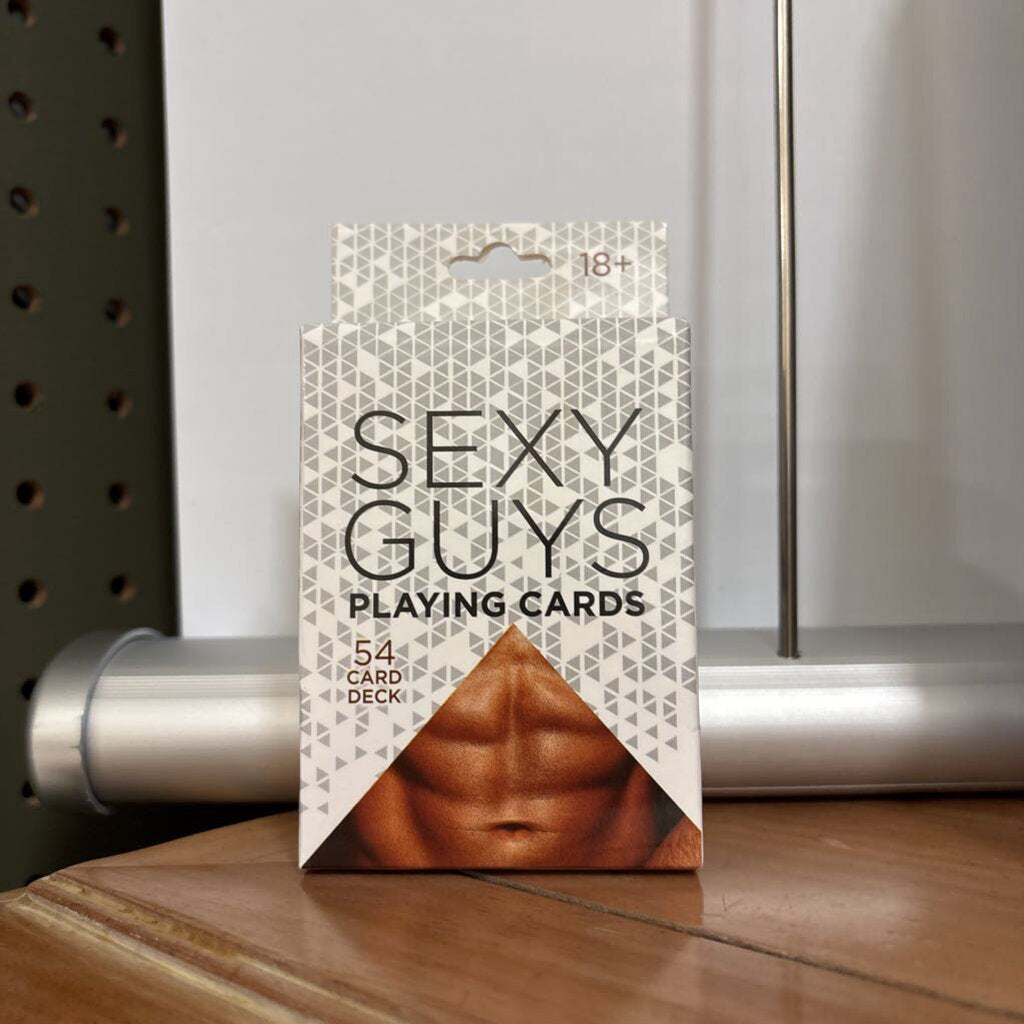 Sexy Guys Playing Cards