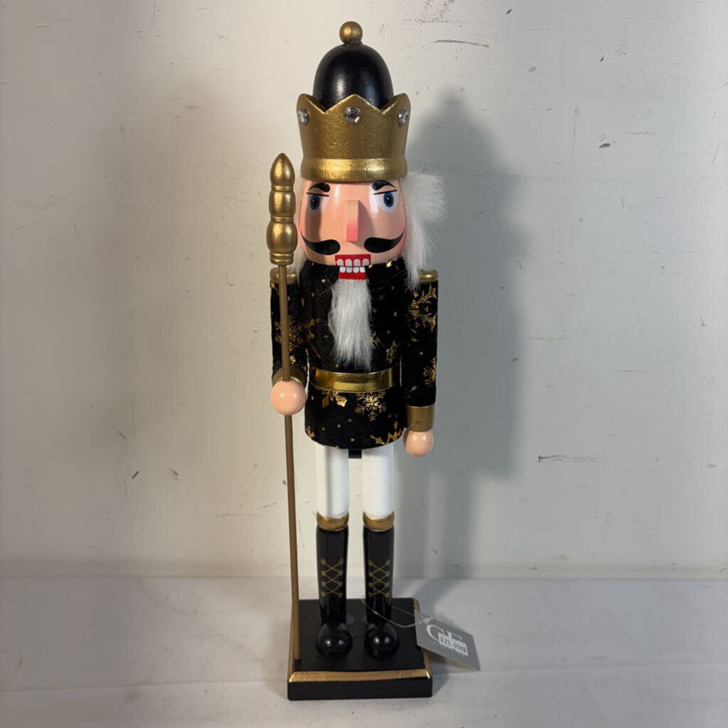 15" NUTCRACKER - BLACK/GOLD