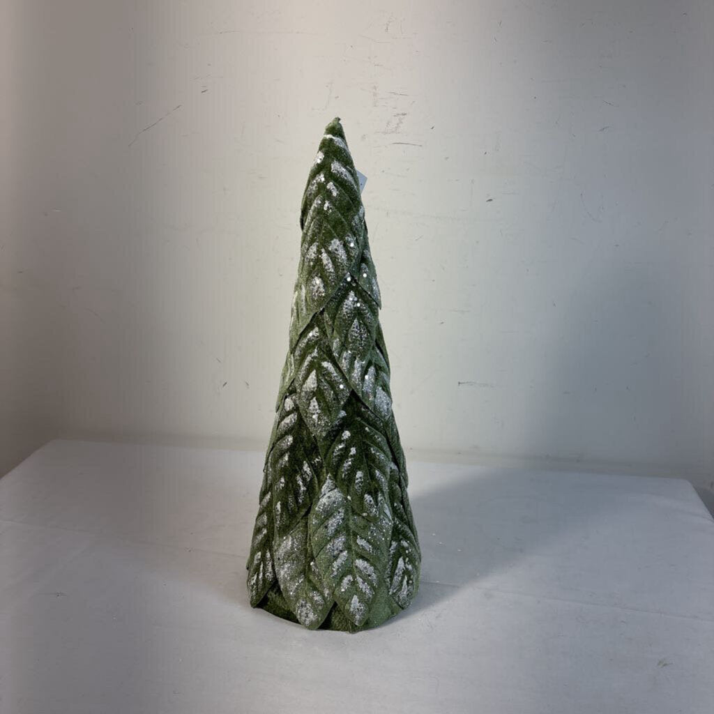 FROSTED VELVET CONE TREE